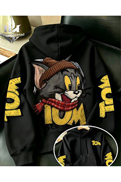 Generic Brand SWEATSHIRT DIN BUMBAC PEȘTUIT CU TREI FIPIEȘTI, MĂRIME MARE