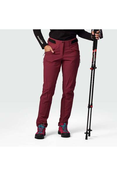 NORTHFINDER NO-6136OR pantaloni de trekking pentru femei ZACHELOVA, vin, 2XL