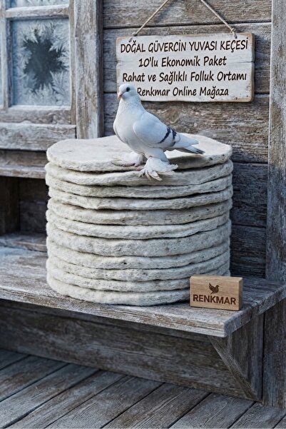 renkmar Pigeon Felt Fleece Felt 10 Pieces - 100% Natural Sheep Wool