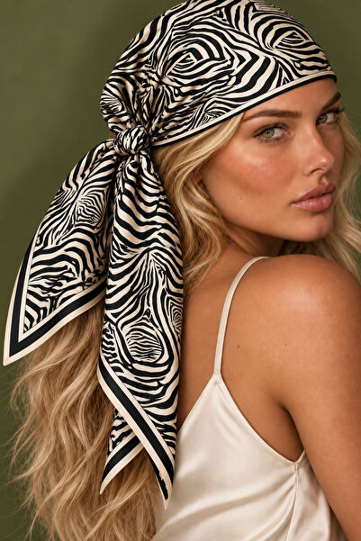Albie Women's Bandana Printed Stylish Bandana Suitable for Daily Use 65X65 cm
