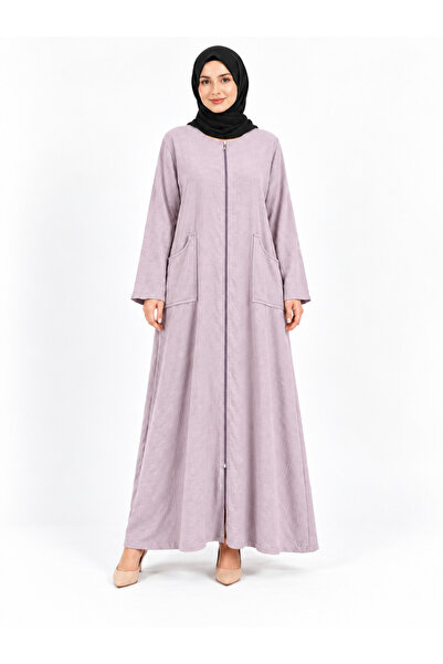 MARWARİ OTANTİK BUTİK Women's Cotton Robe with Zipper Pockets 42/56