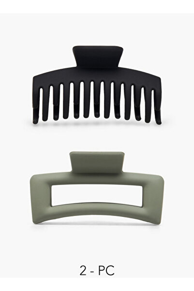 FAV Gloo Pack of 2 Rectangular Hair Clamps