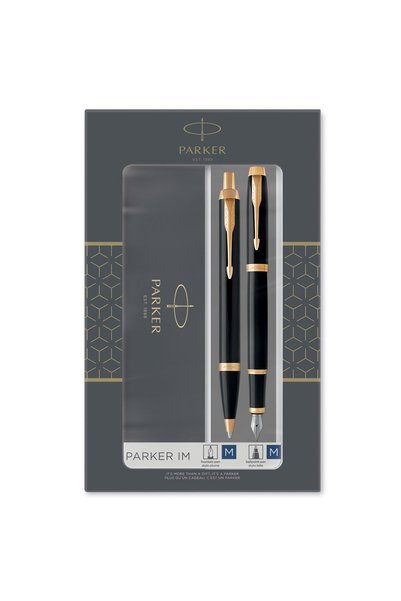 Parker IM Core Black GT Σετ Στυλό Διαρκείας και Πένας Μεσαίας Γραφής 2093216