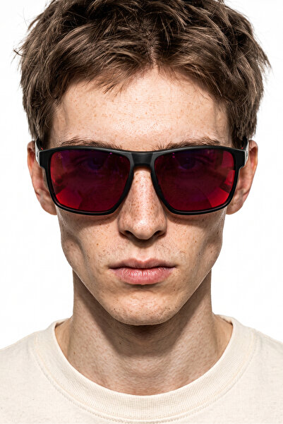 Bilge Karga Flyn Gray Pink Mirror Men's Sunglasses