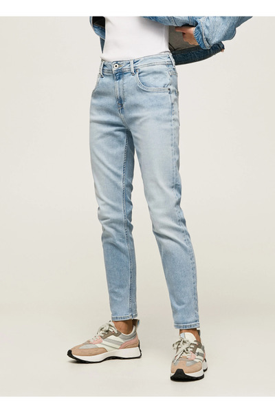Pepe Jeans Ψηλόμεσο Παντελόνι Βιολετί Χαλαρής Εφαρμογής (PL204176RR4R-000)