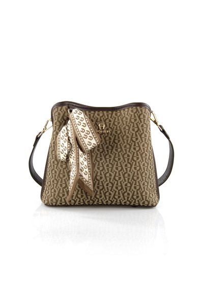Aigner حقيبة كروس بودي جديدة بتصميم عتيق منقوش