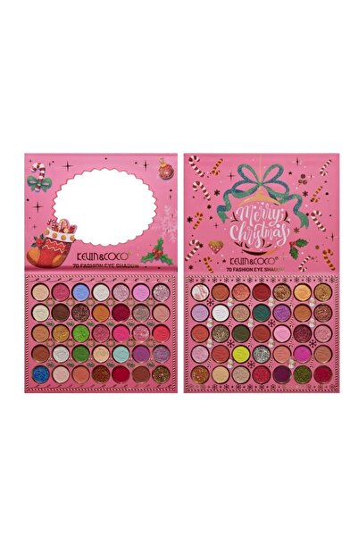 Rao Snowy Christmas Professional Makeup Kit, 70 Colors, Matte, Pearlescent an...