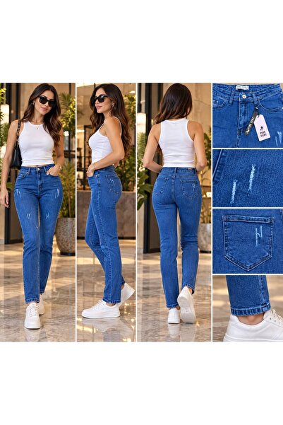 reepi Παντελόνι Pik Pony από βαμβακερό ύφασμα Lycra με ψηλή μέση και σούρες