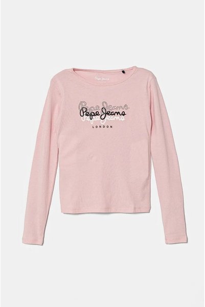 Pepe Jeans Παιδικό Μακρυμάνικο Μπλουζάκι με Λογότυπο Κοριτσίστικο (PG503107-329)