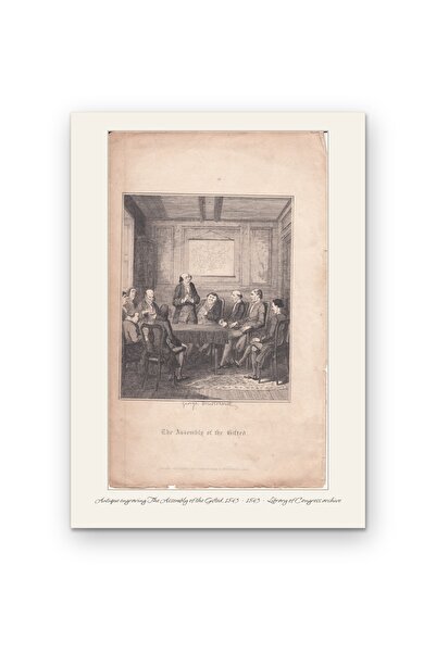 OEM Poster Carton 250g A4 Gravura Antica Adunarea Talentelor 1843, Arhiva Ist...