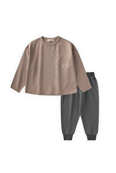 Cigit Sweatshirt Takım 2-7 Yaş S Vizon