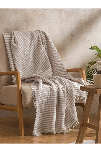 LC Waikiki Brown Muslin Tv Blanket 130X170 cm