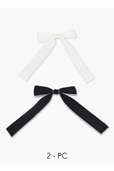 FAV Gloo Pack of 2 Barrette Hair Clip with Bow Accent
