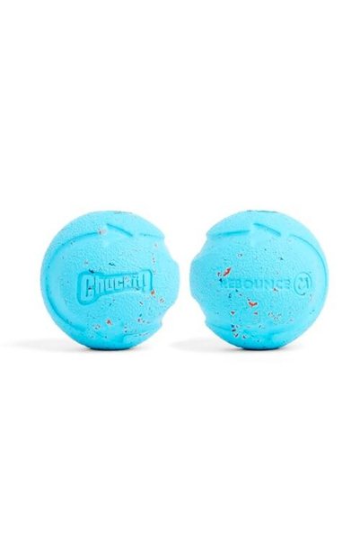 Chuckit ! Rebound Ball Eco-Friendly Dog Play Ball 2-Pack (Medium Size)