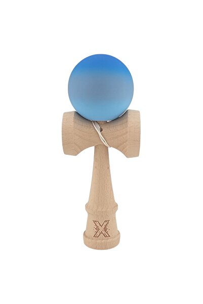Rao Kendama X Originala, Profesionala, RAO, din Lemn, Rubber Grip, 18 cm, Alb...
