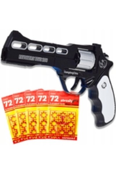 Skleplolki Revolver metalic de jucărie pentru copii cu capsulă - 5x72 bucăți ...