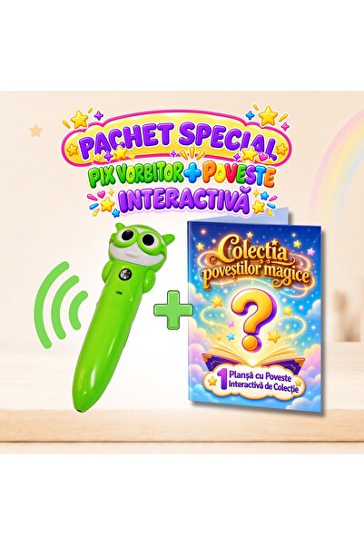 minibooks Pachet Pix Vorbitor + Mapă cu Poveste Interactivă pentru Copii