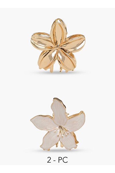 FAV Pack of 2 Floral Hair Clamps