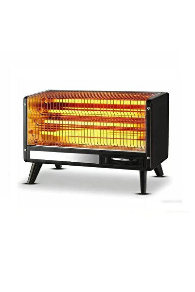 Typhoon Rectangular Heater 4 Candles 2000W - Black Ty-10-007 B