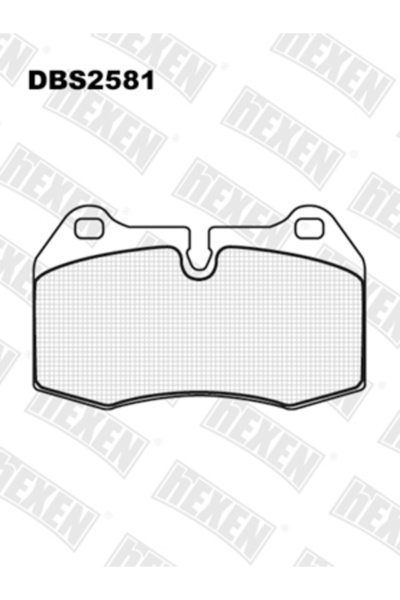 HEXEN Τακάκια δισκόφρενων εμπρός DBS2581 για BMW 5 E34 M5 και BMW 7 E38