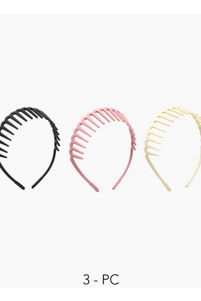 FAV Gloo Pack of 3 Long Teeth Hair Band