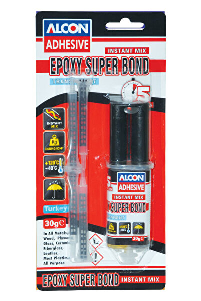 Alcon Εποξειδική κόλλα M-2313 Σούπερ Συγκολλητική διαφανής σε σύριγγα 30 γρ.