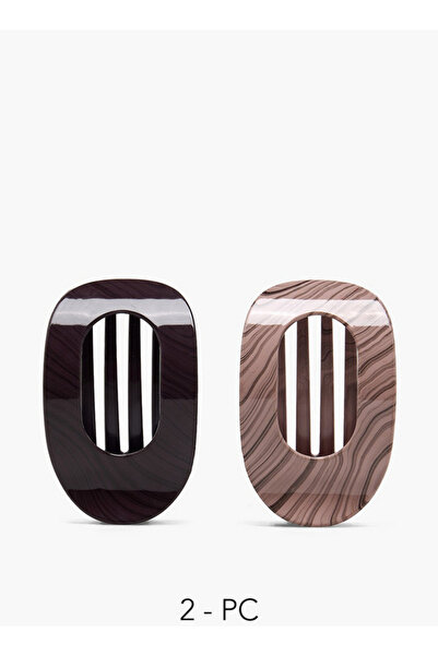FAV Gloo Pack of 2 Flat Hair Clamps with Matte Finish
