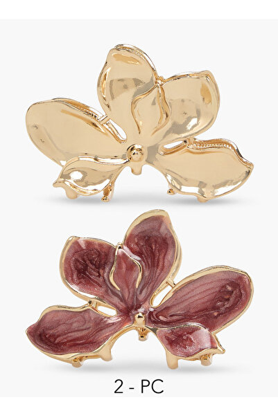 FAV Pack of 2 Orchid Shaped Hair Clamps