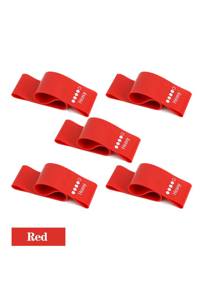 Choice 5pcs-Red 1/2/3/4/5pcs Yoga Resistance Bands Fitness Set Rubber Loop St...