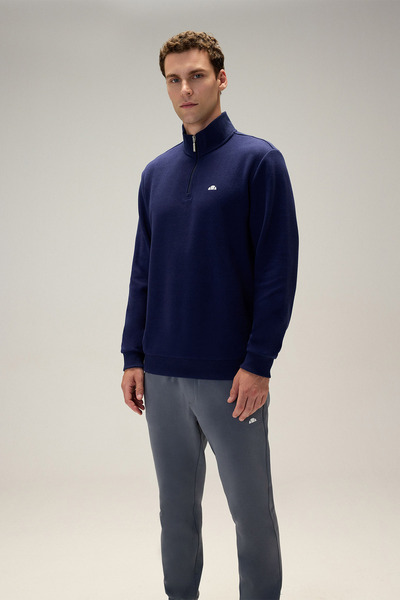 Ellesse Ανδρικό φούτερ με μισό φερμουάρ 5WM1603-NV