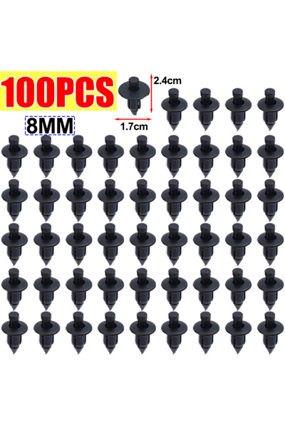 Choice 8 مم (100 قطعة) 100/50 قطعة مشابك تثبيت بلاستيكية للسيارات، مشابك تثبي...