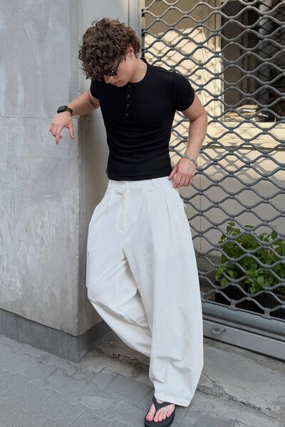 Bershka Piliseli jogger fit baggy pantolon
