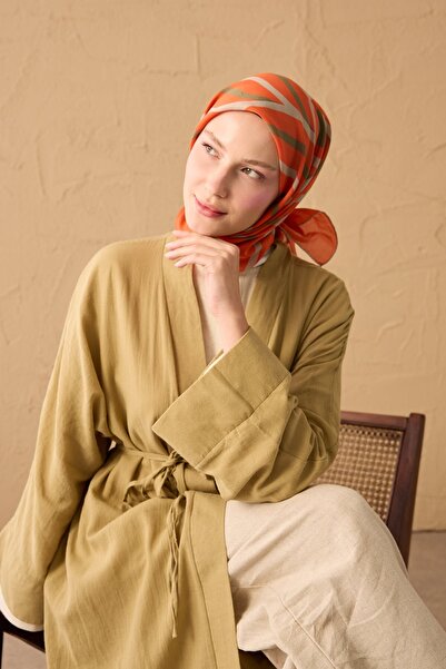 Silk Home Summer Breeze Urban Stripe Orange