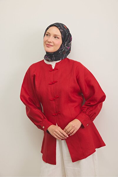 Silk Home Yaz Esintisi Flora Kırmızı