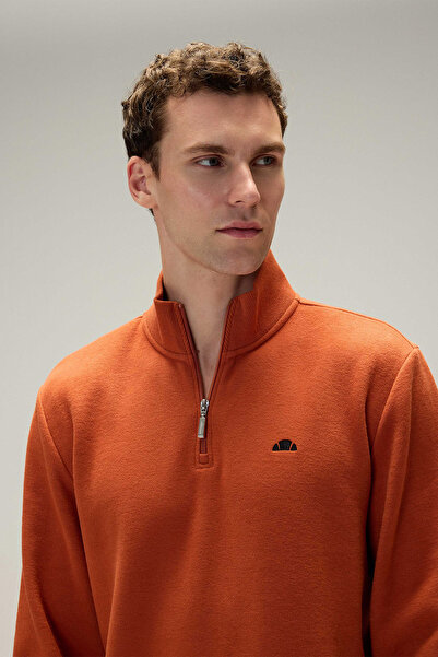 Ellesse Ανδρικό φούτερ με μισό φερμουάρ 5WM1603-BR