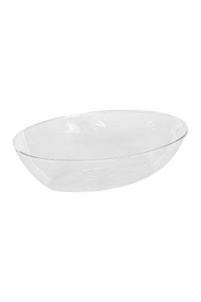 OEM Platou Servire Oval din Plastic Transparent 29x18.5x8.5cm – pentru aperit...