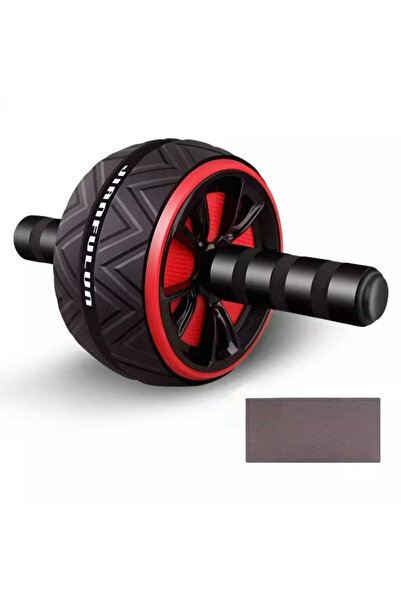 Choice Black red Ab Roller Wheel Non‑Slip Abdominal Training Roller For Abs C...