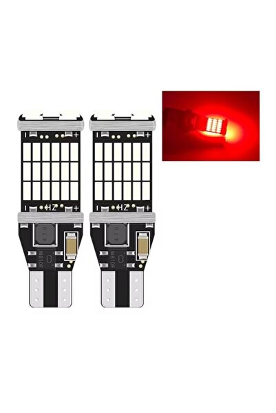 Choice مصباح إشارة T15 أحمر (قطعتان) - مصابيح LED فائقة السطوع W16W 912 921 ل...