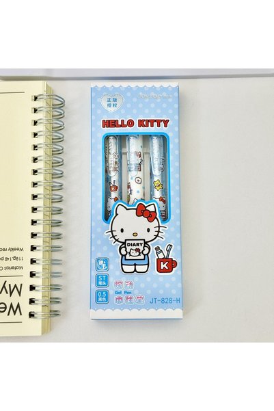 Choice Blue 3 Pcs/Set Sanrio Erasable Gel Pen Hello Kitty Kuromi Cinnamoroll ...