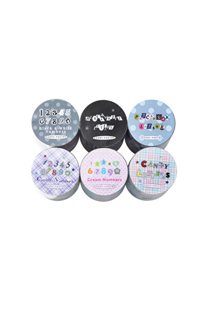 Choice PET Allin 50mm * 2m Bulk Font Series Cute Letter Decoration Die Cuttin...
