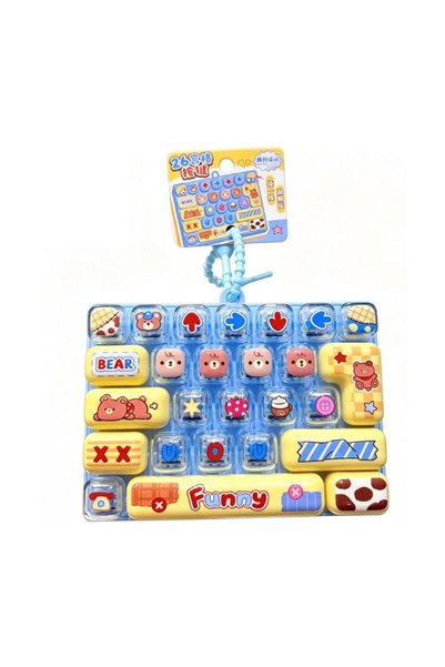 Choice B 26Grid Keycap Clicker سلسلة مفاتيح لوحة مفاتيح فيدجيت مضادة للتوتر، ...