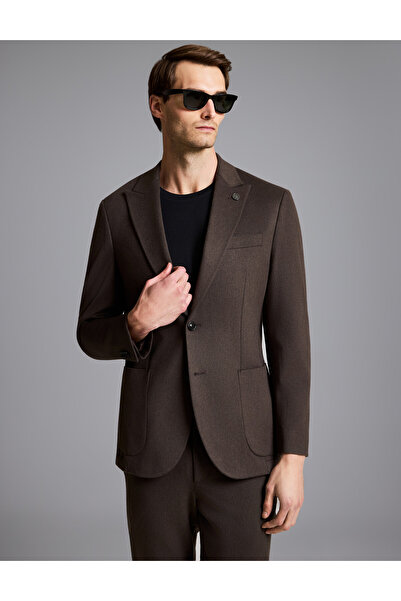 Pierre Cardin Kahverengi Slim Fit Ceket 50333428-VR029