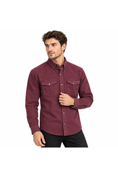 Premium Dokulu cepli Gabardin Kot Trend Erkek Gömlek