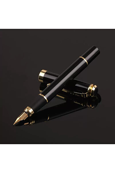 Choice golden colour Metal Fountain Pen Business Black Heavy Feel Calligraphy...