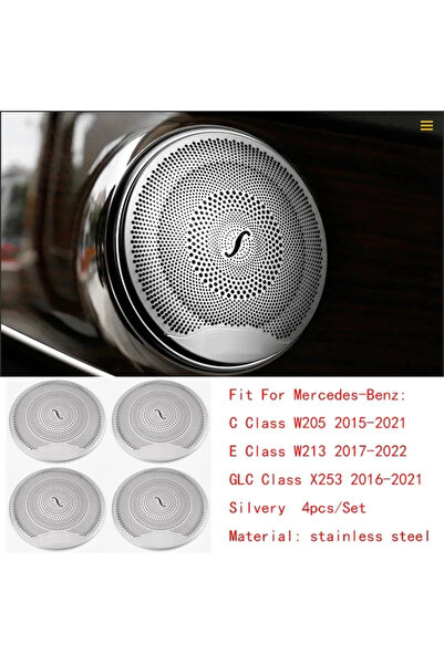 Choice غطاء مكبر الصوت لباب السيارة لمرسيدس بنز W205 W213 X253، زخرفة مكبر ال...
