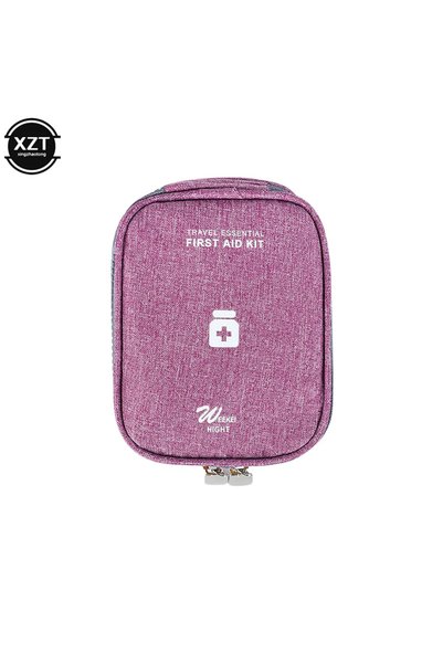 Choice PURPLE 2025 Portable Medicine Storage Bag Travel First Aid Kit Medicin...