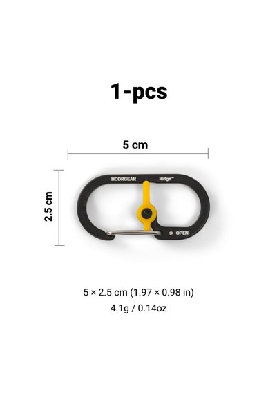 Choice قطعة واحدة [HODR GEAR] ريدج ™   مشبك كارابينر خفيف الوزن 4.1 جرام، مشب...