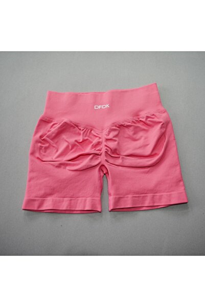 Choice XS（old） coral pink DFDK Women High Waist Yoga Shorts Scrunch Butt Lift...