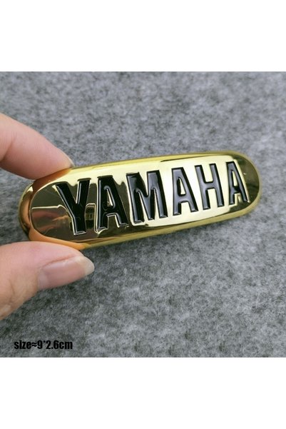 Choice gold Motorcycle Modification Logo Decal Electroplated Plastic Sticker ...
