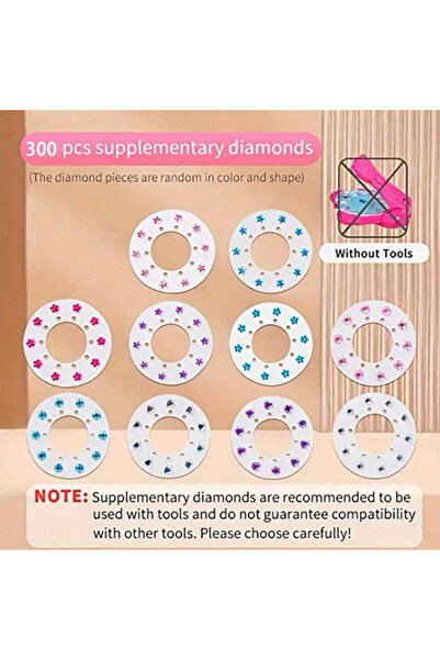 Choice DARK GRAY Girls Hair Braiding Diamond Drill Toy Glitter Stick-On Jewel...